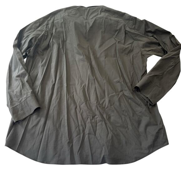 Donna Karan Men's Charcoal Button-Down Shirt Size 16.5 32/33 - Picture 2 of 7